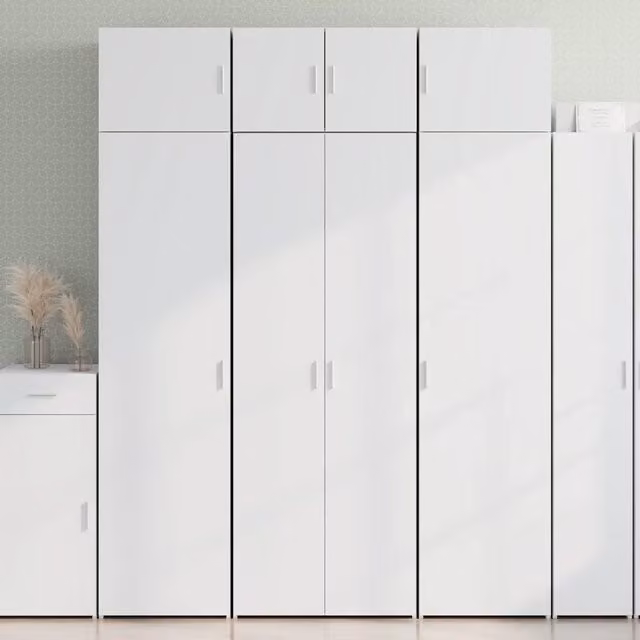 Credenza Bianca 70x42,5x185 cm in Legno Ingegnerizzato 3281427