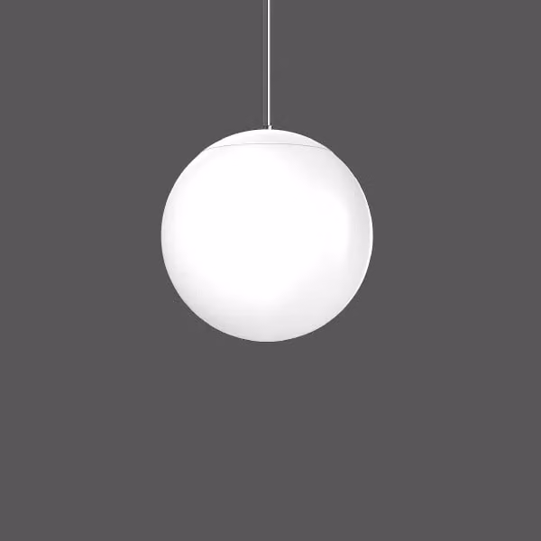 RZB Basic ball, LED, 4000 K, 8850 lm, IP40, bianco