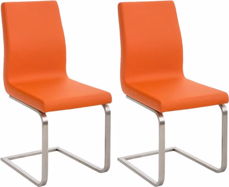 Set di 2 sedie da pranzo di design - comode sedie da cucina - facili da pulire - imbottitura amichevole