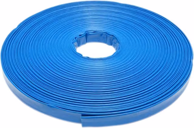 Tubo piatto per acqua per irrigazione in PVC 3 pollici, lunghezza 100 m, PN4. Breckner Germany