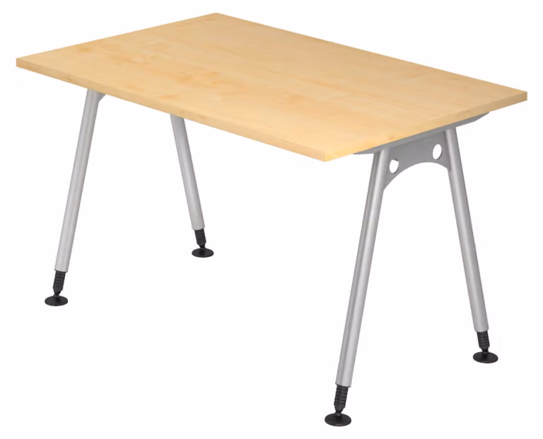 Scrivania bümö Serie A - Decorazione: acero, dimensioni: 120 x 80 cm