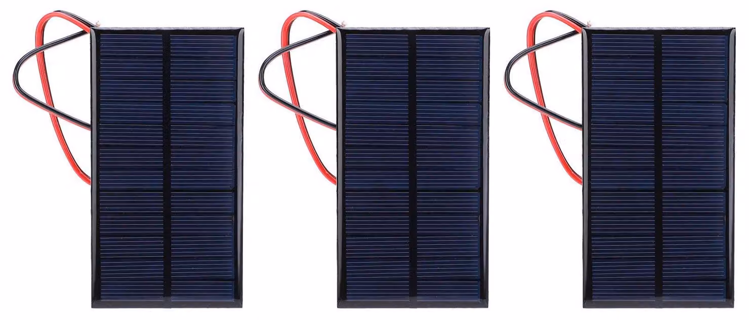 3 pannelli solari mini da 6V, modulo a cella di silicio policristallino