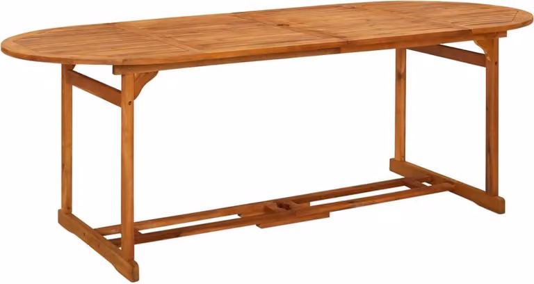 Maison Exclusive - Tavolo da Pranzo per Esterni 220x90x75cm Legno Massello Acacia