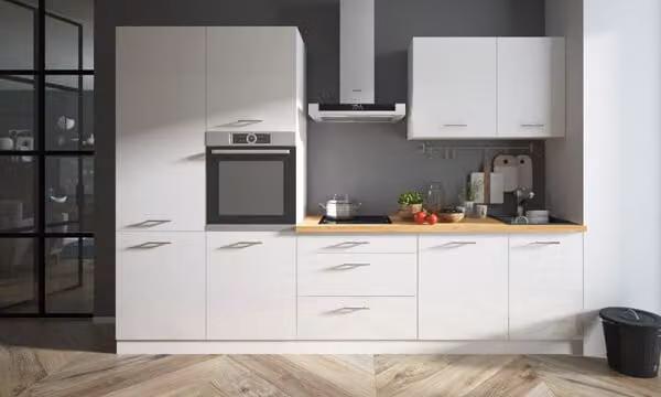 Mobile cucina 310cm bianco / mobile cucina acrilico bianco lucido cucina moderna
