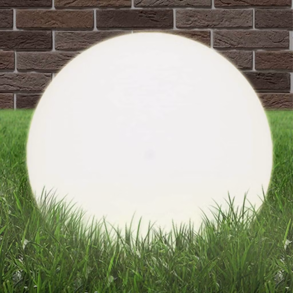 The Living Store Luce da giardino a LED sferica 50 cm PMMA
