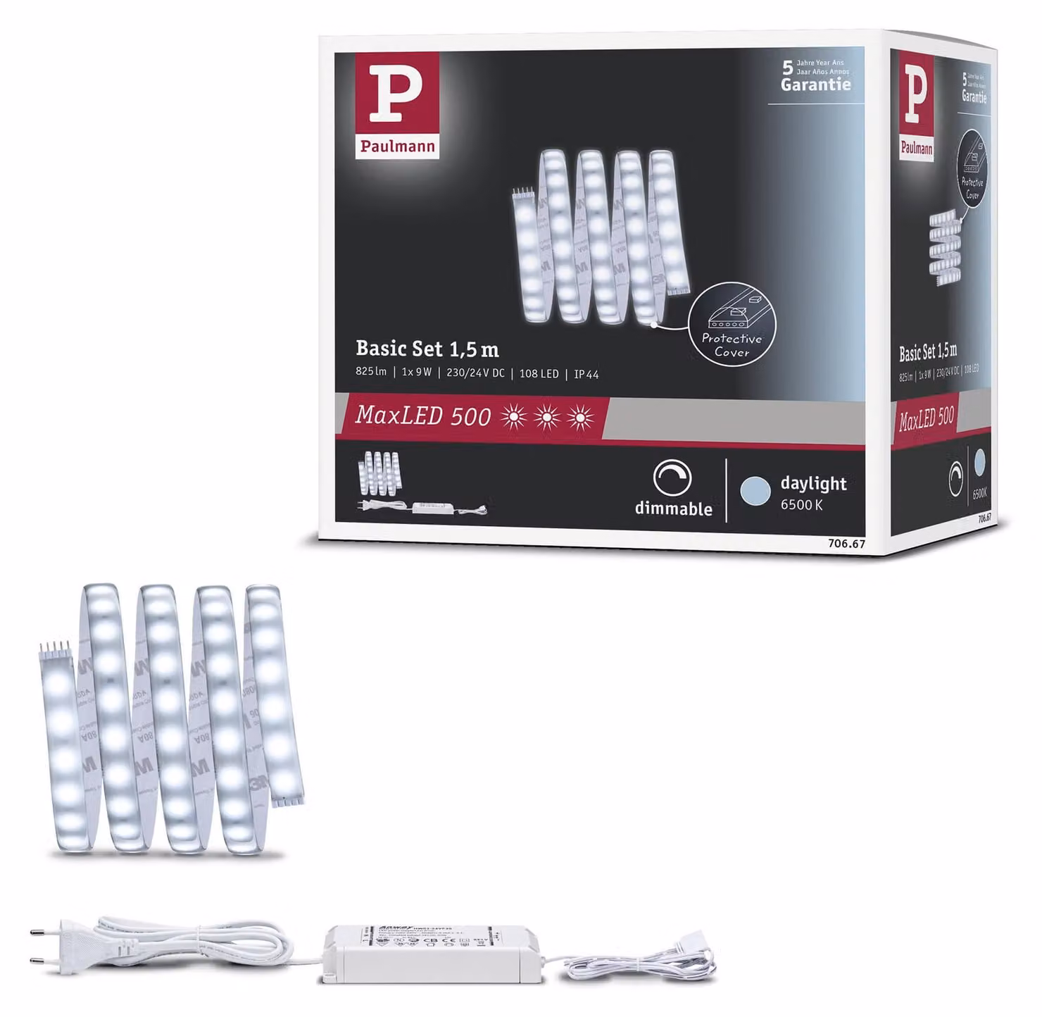 Paulmann MaxLED 500: Kit base a LED, luce bianca simile alla luce diurna