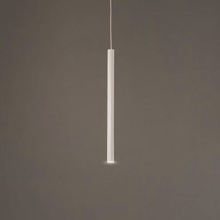 Lampada LED a sospensione Rulo, beige, acciaio, Ø 3,2 cm Rulo Argon, Crema / Ambra, Soggiorno / Sala da pranzo, Metallo