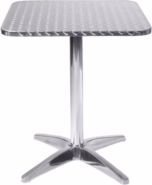 Tavolo a Colonna 60x60x70 h cm in Alluminio Grigio