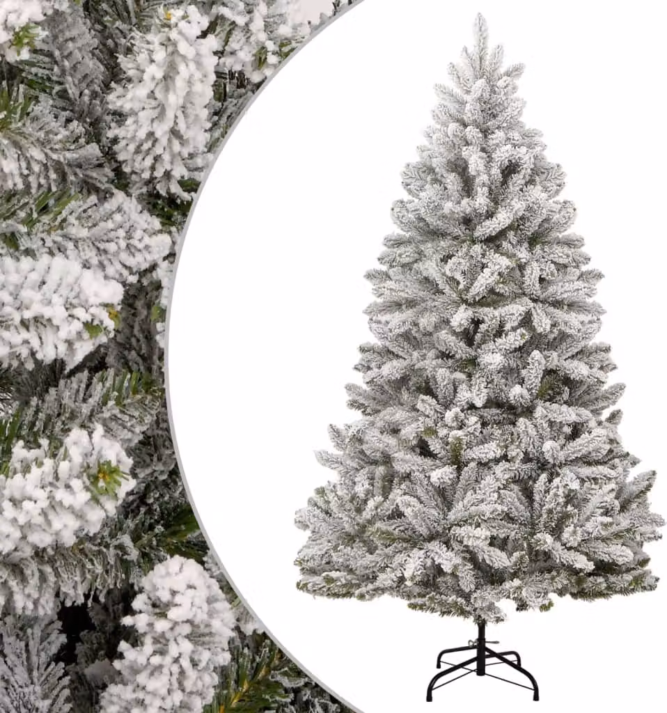 Maison Exclusive - Albero di Natale artificiale, pieghevole, con neve, altezza 300 cm