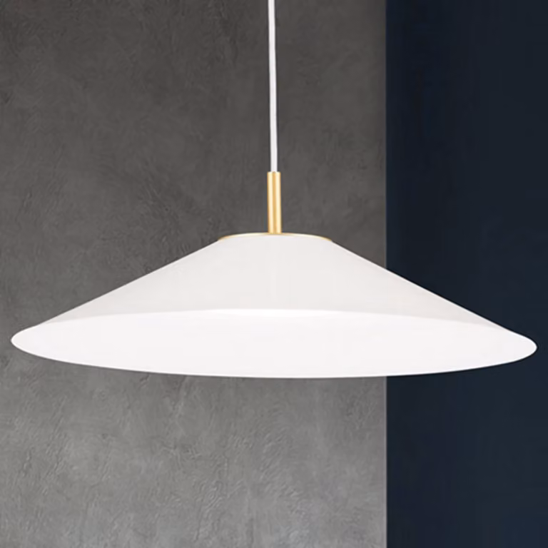 ORION Lampada LED sospensione Gourmet, paralume bianco dimmerabile, Bianco / Opale, Soggiorno / Sala da pranzo, Metallo, Moderno