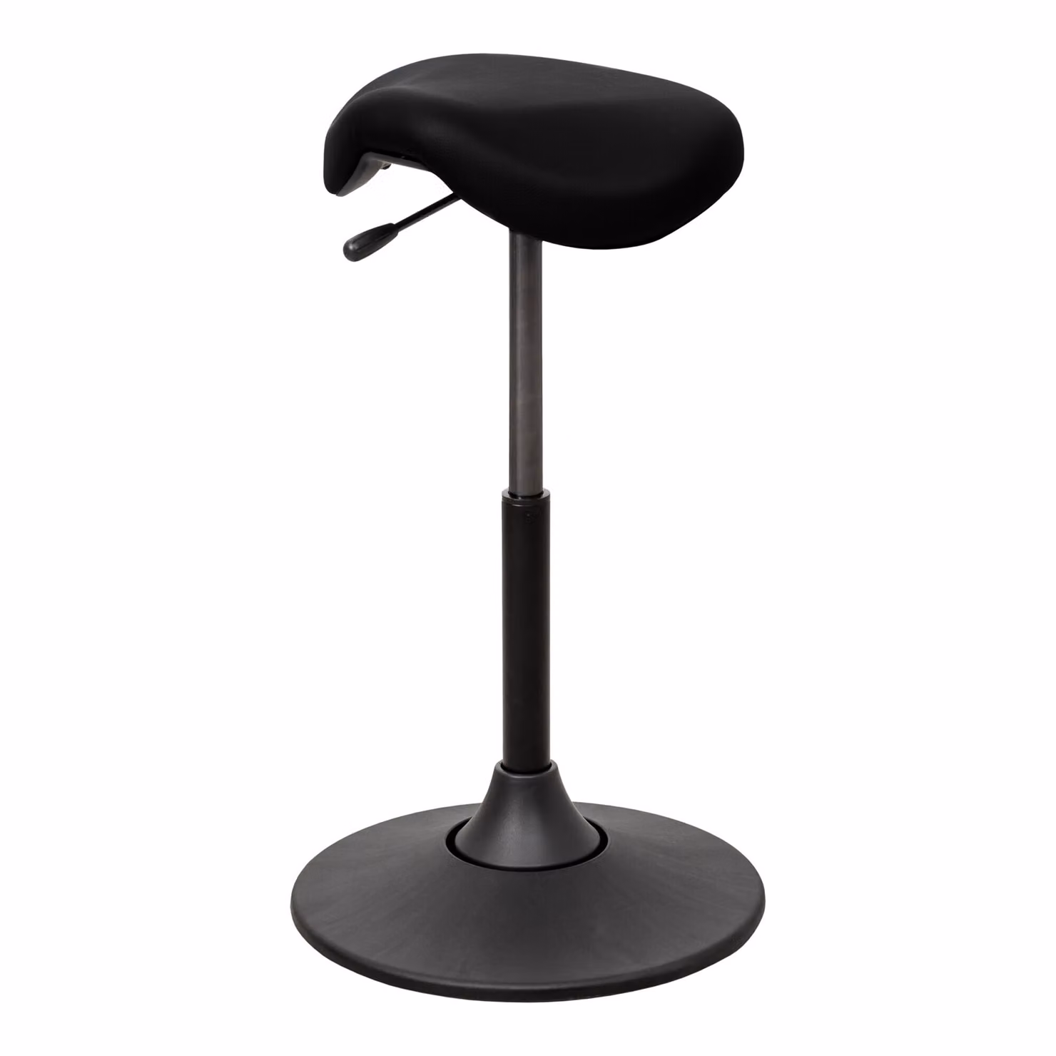 STIER Sgabello multi-movimento, seduta ergonomica a sella, nera, regolabile in altezza da 51 a 70 cm