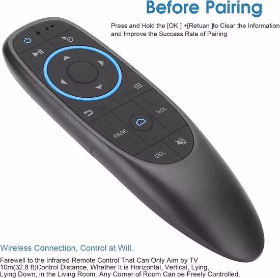 Mouse giroscopico wireless per computer con infrarossi e Bluetooth 5.0