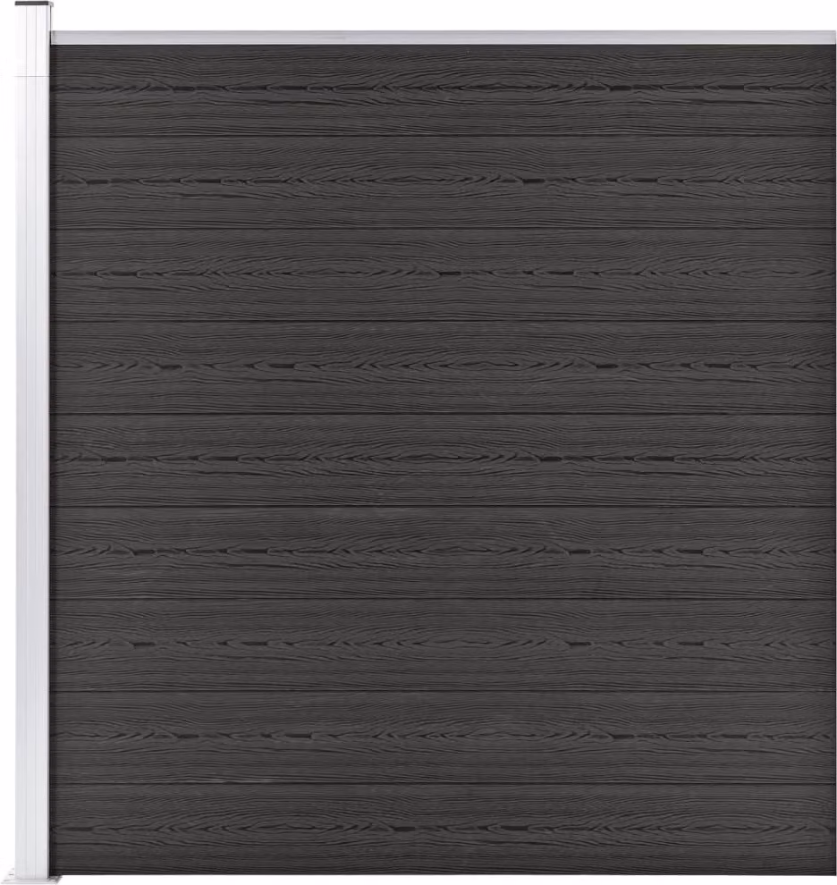 Maison Exclusive - Recinzione per giardino in WPC, 175x186 cm, grigio