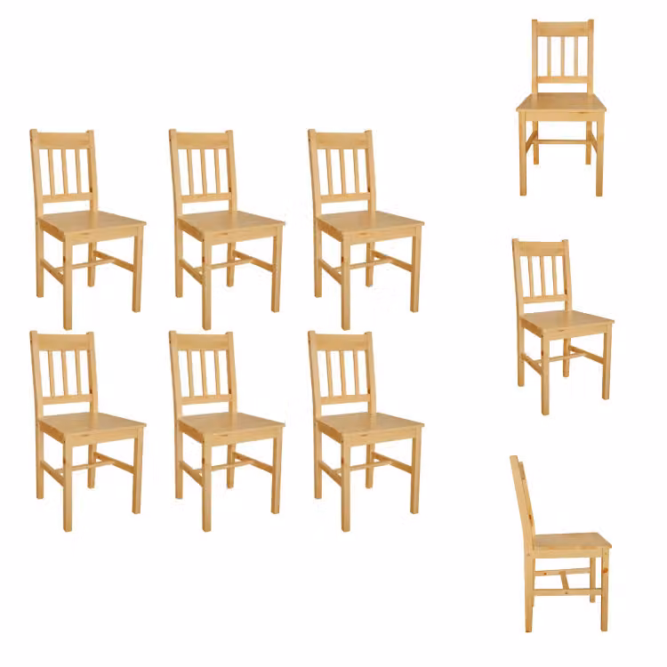 vidaXL Sedie da pranzo 6 pz. Legno di pino - sedie da pranzo