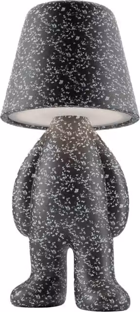 Lampada da tavolo LED Qeeboo Bigger Brother Mix colore nero con lampadina inclusa