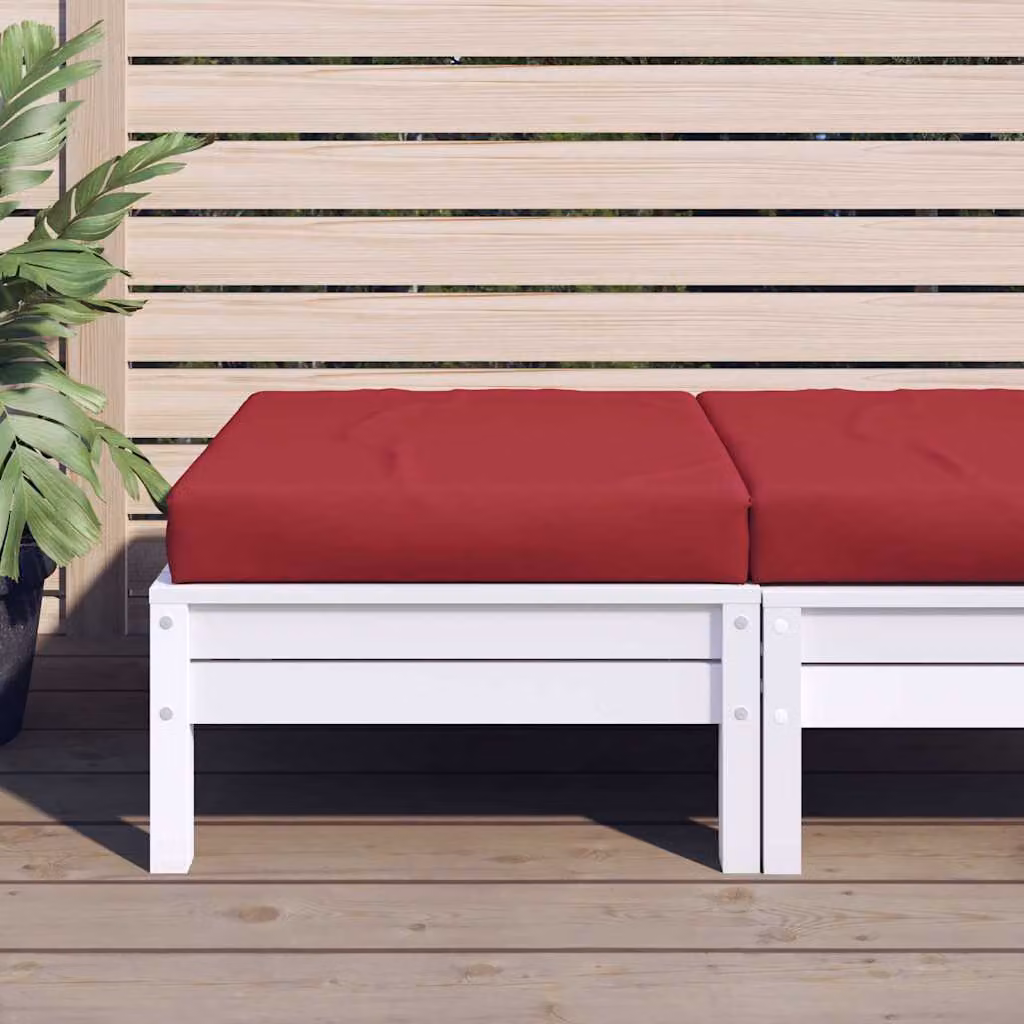 vidaXL Cuscino per Pallet Rosso, Tessuto Oxford Idrorepellente e Traspirante, L/P/H: 60 x 60 x 6 cm