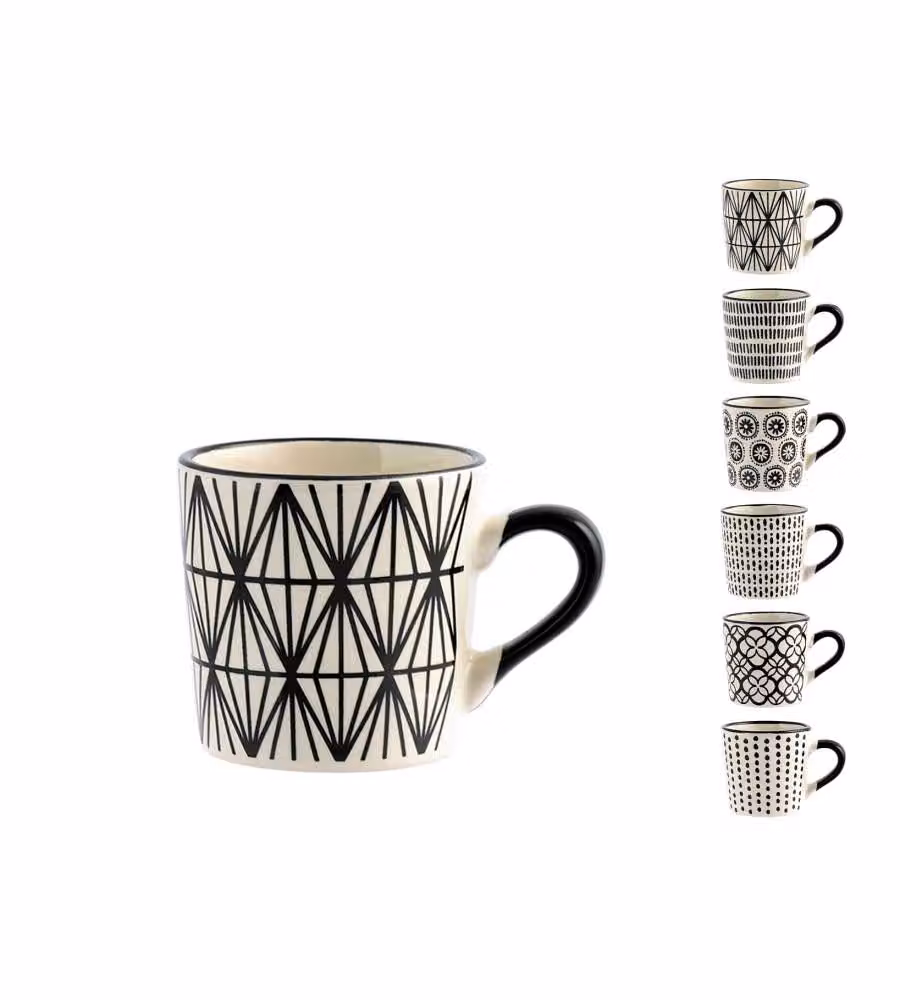 Tazza caffè decoro assortito