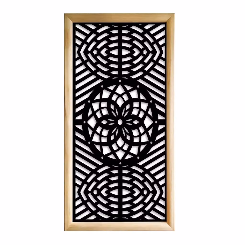 Moduli Decorativi Signorbit Abbey Rose in Legno e PVC, Colore Nero, L 73 cm x H 148 cm – 2