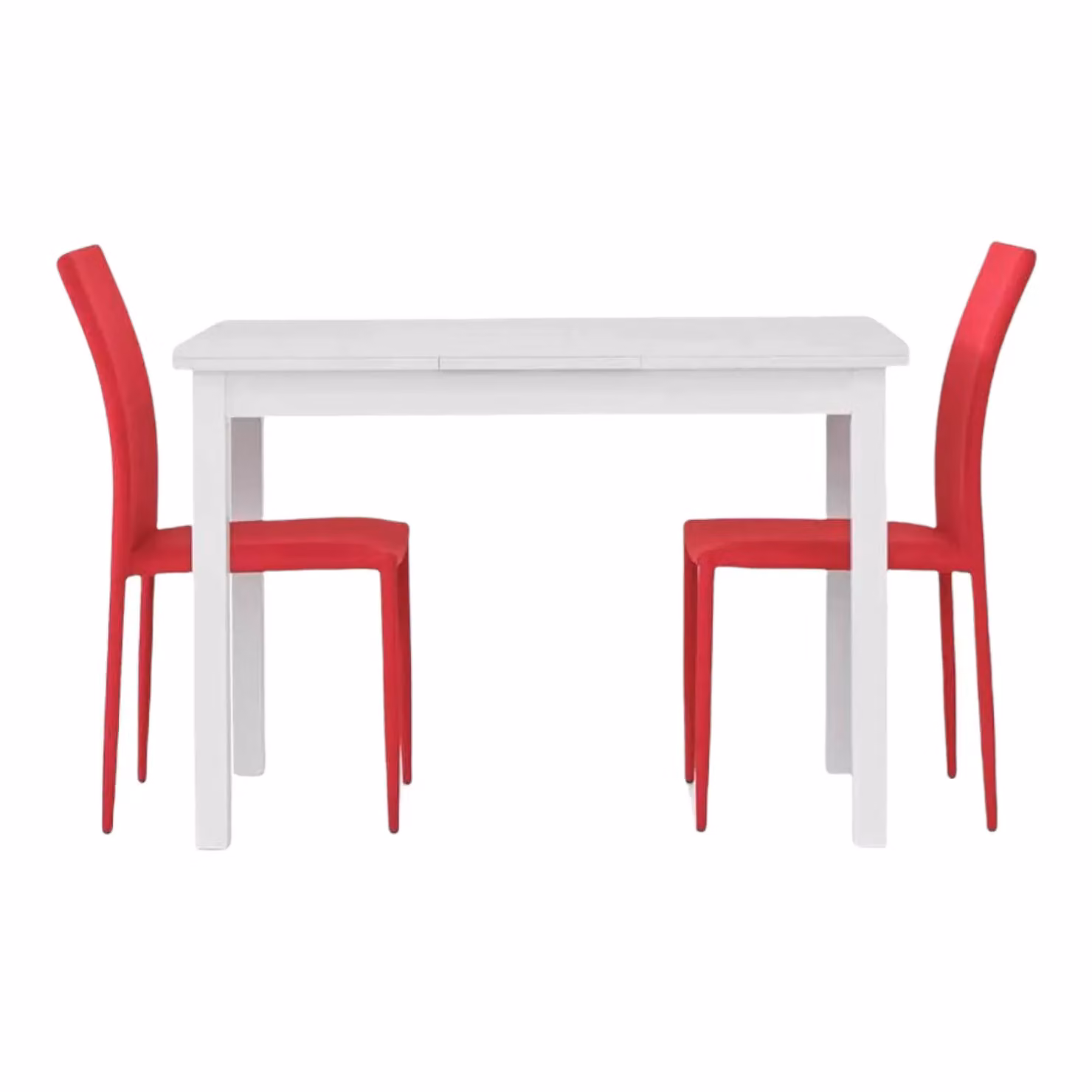 Tavolo allungabile moderno in legno di frassino bianco Mobili 2G L: 130 cm, P: 80 cm, H: 76 cm