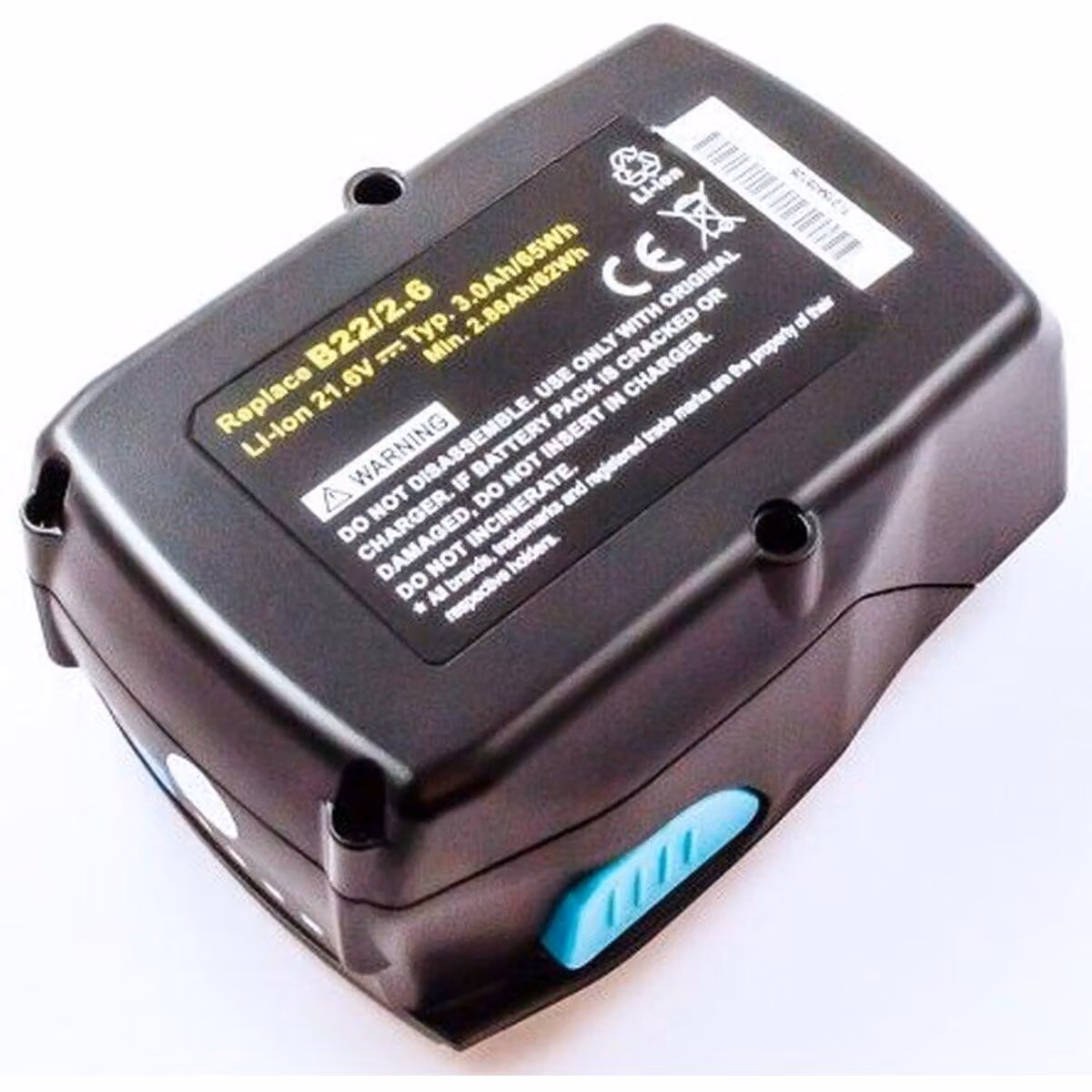 Batteria per utensili Hilti B22/2.6, tecnologia agli ioni di litio, 21,6 Volt, 3000 mAh.
