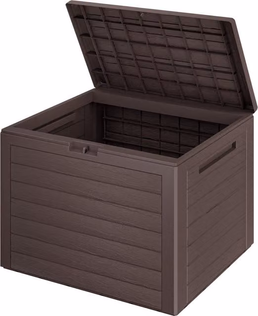 Baule da giardino Lille Casaria marrone L: 78 cm, P: 43,8 cm, H: 55 cm