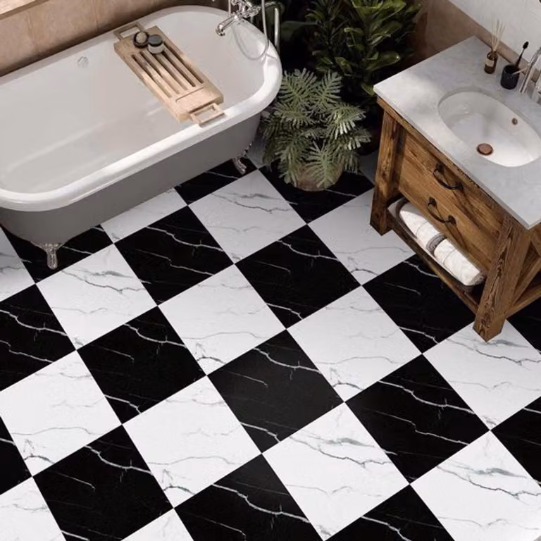 Adesivi per pavimenti - Antiscivolo - Autoadesivi - PVC - 10 pezzi, 30x30 cm - Adesivi per pavimenti