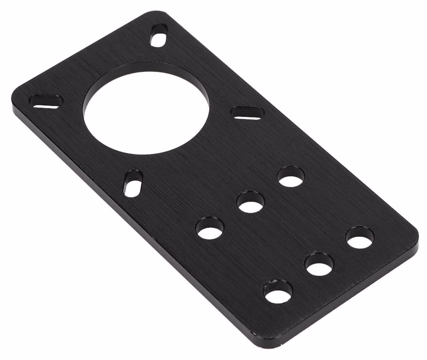 Piastra di fissaggio per motore passo-passo NEMA 17, in alluminio anodizzato, colore nero