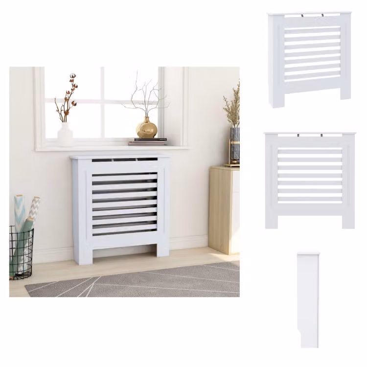 vidaXL Copriradiatore in MDF bianco 78 cm - Accessori per radiatori