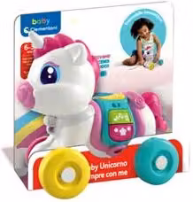 Clementoni Unicorno Sempre con Me Multicolore per Neonati da 6 a 36 Mesi