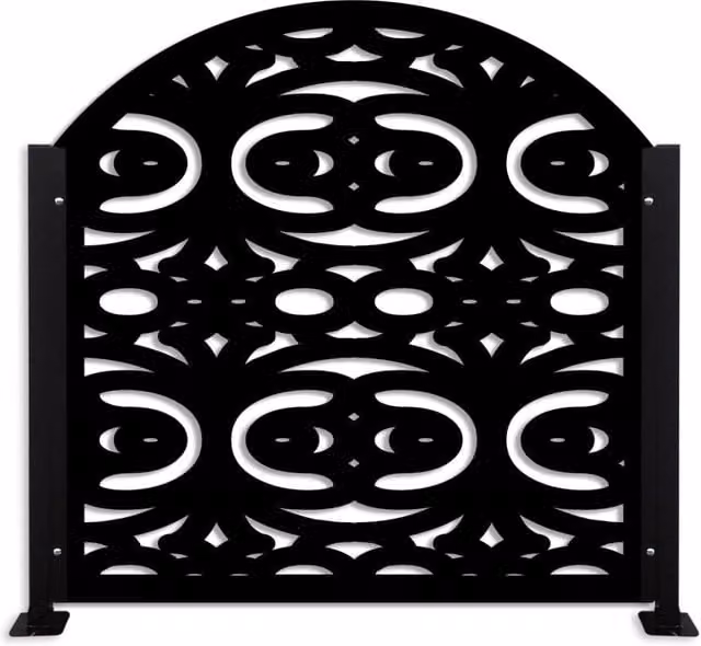 Ringhiera rettangolare Signorbit in PVC opaco bianco o nero L: 118 cm, P: 118 cm, H: 118 cm