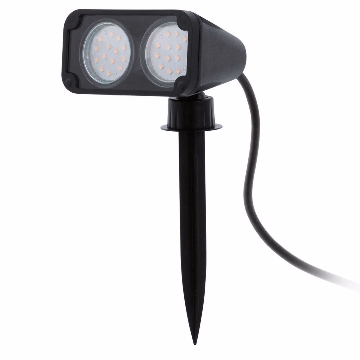 EGLO Faretto da giardino a LED con picchetto a terra Nema 1 nero 6 W 93385