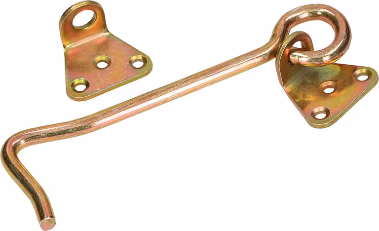KOTARBAU® Ganci per porte 150x7mm da avvitare Set completo zincato giallo