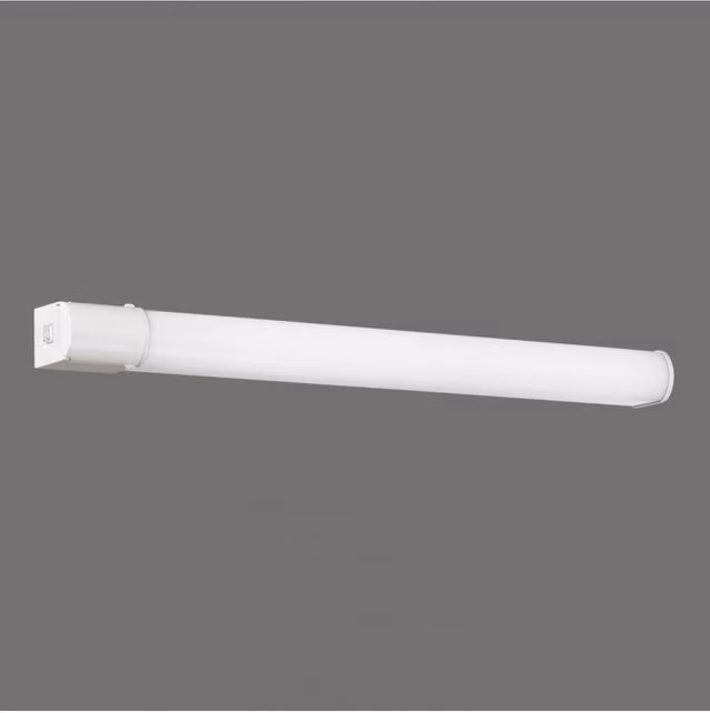 Applique Rettangolare Bianca con Specchio e LED Garona ACB per Bagno IP44