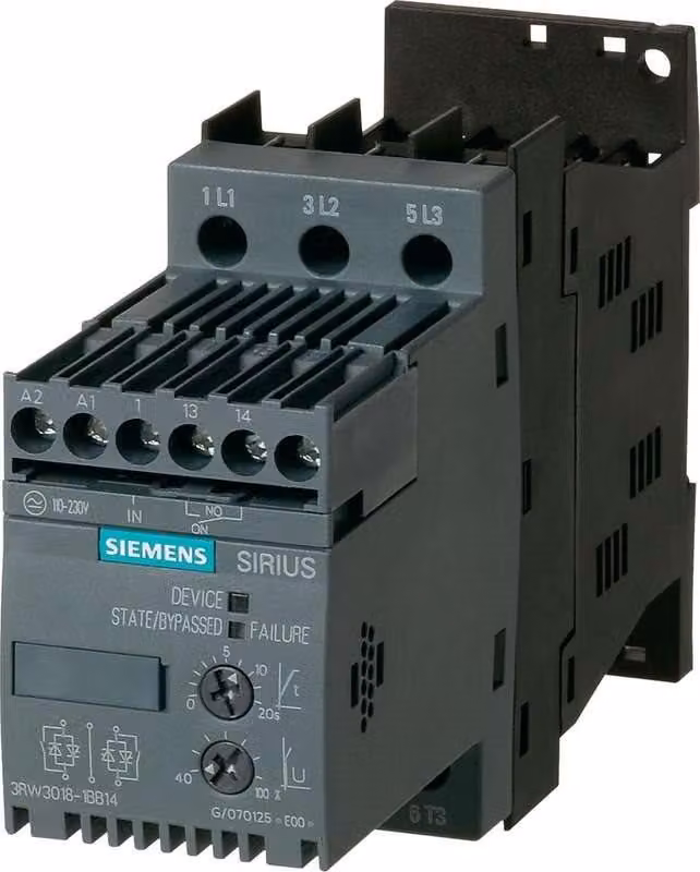 Avviatore statico SIEMENS Potenza del motore a 400 V 7,5 kW Potenza del motore a 230 V 4 kW 400 V/AC Corrente nominale