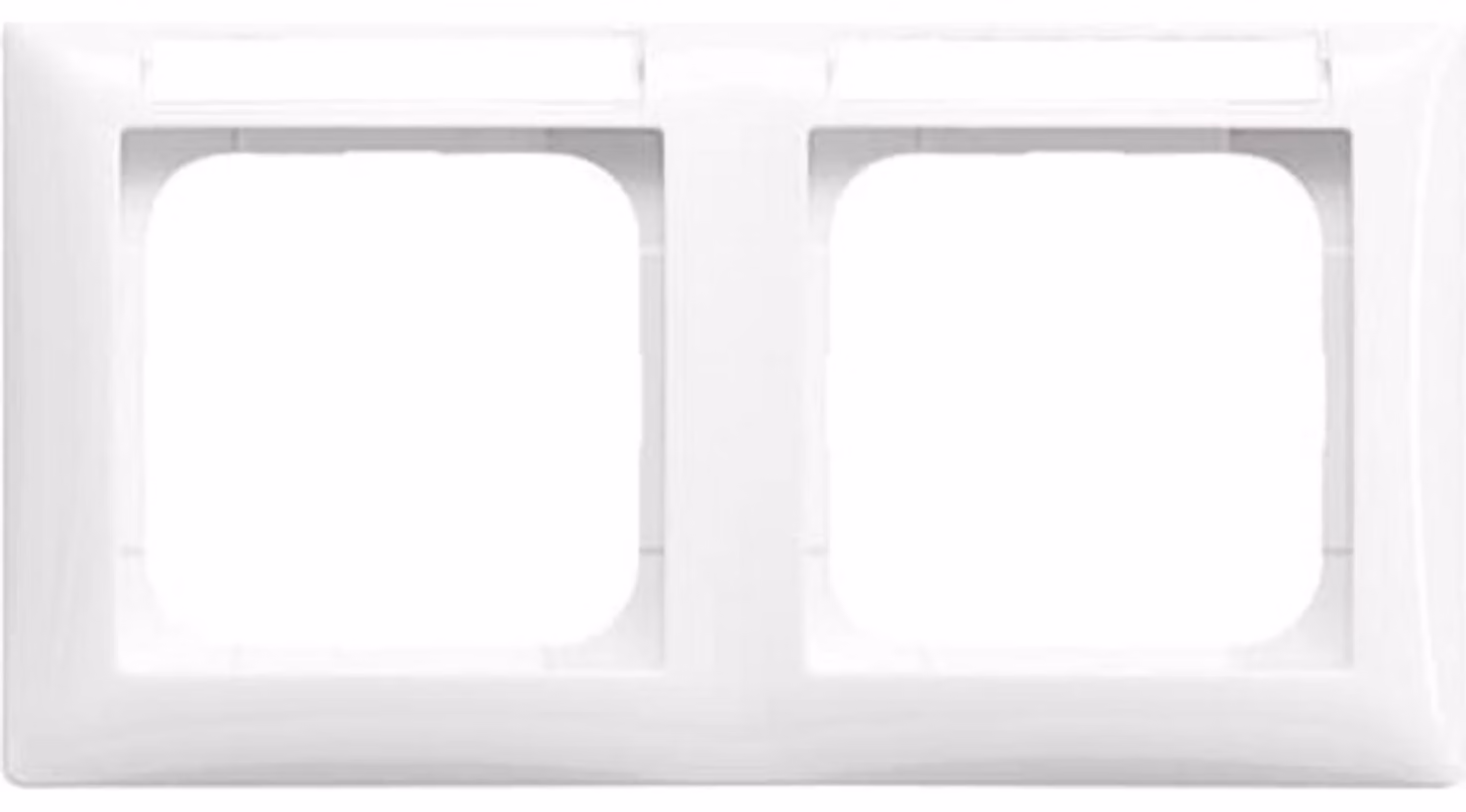 Cornice Busch-Jaeger a 2 prese bianco alpino 1732 NS-914