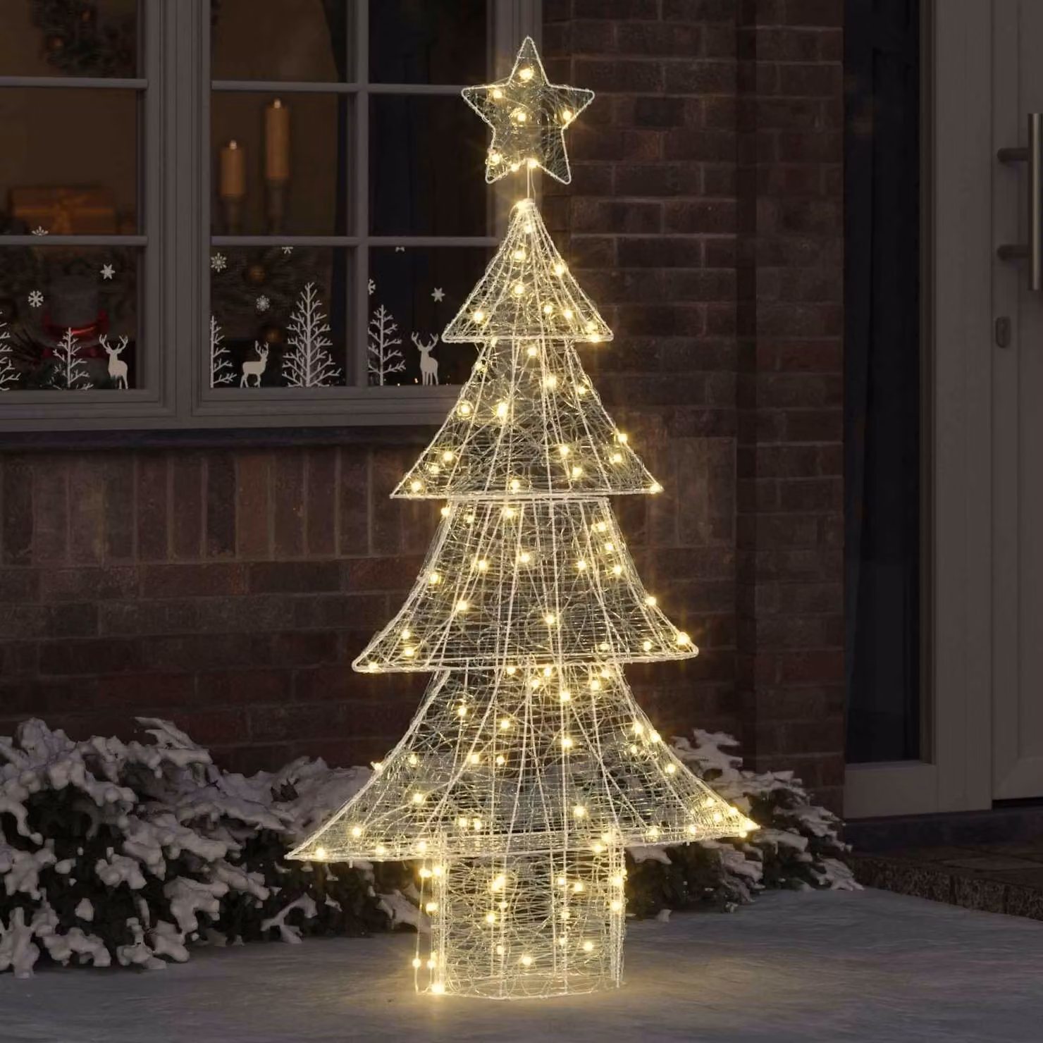 Maison Exclusive - Albero di Natale con 160 LED, luce bianca calda, 150 cm, in acrilico