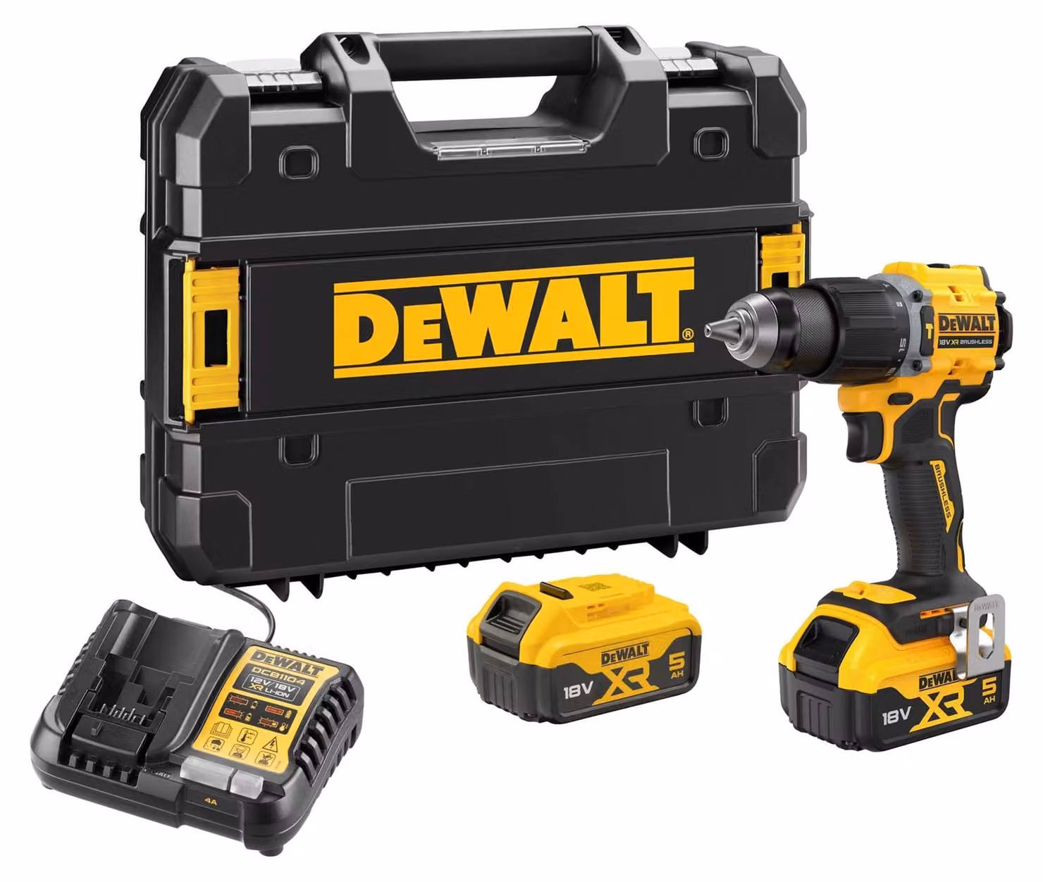 DEWALT DCD799P2T-QW 2-Gang-Akku-Schlagbohrschrauber inkl. 2. Akku Ladegeraet inkl (DCD799P2T-QW)