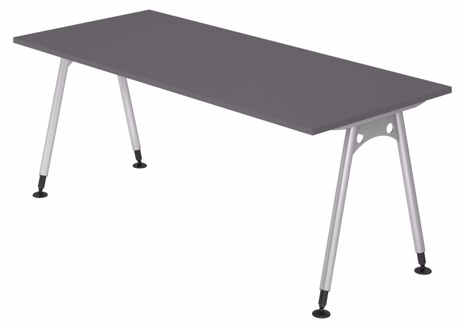 bümö Scrivania Serie A - Decorazione: grafite, dimensioni: 180 x 80 cm