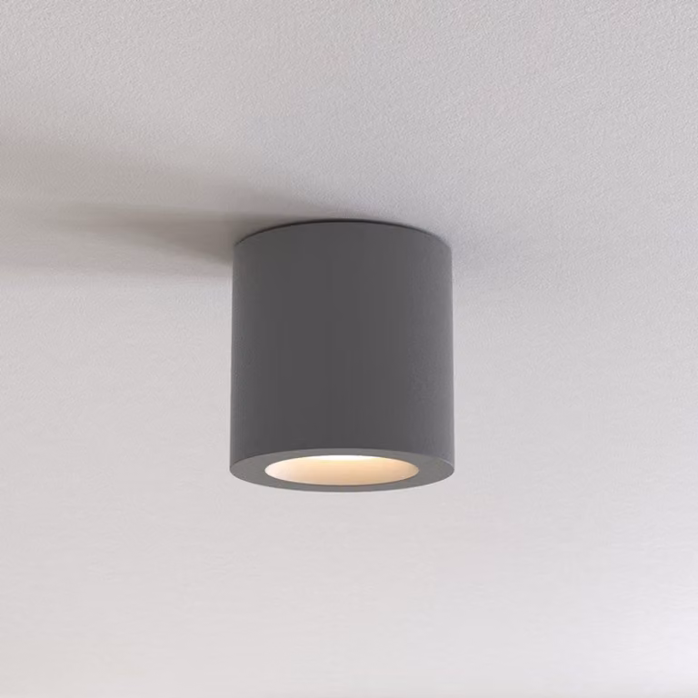 Astro Kos - Downlight rotondo per montaggio a superficie Grigio testurizzato IP65, GU10
