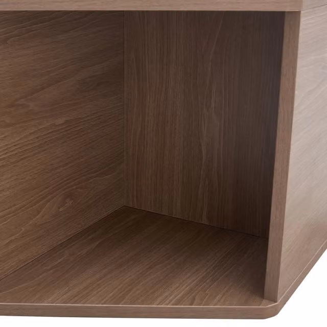 Tavolino da caffè esagonale REDOM marrone in MDF L: 79 cm, P: 69,4 cm, H: 40 cm