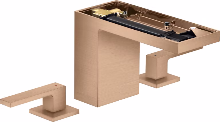 hansgrohe AXOR MyEdition Mitigeur de lavabo 3 trous 110, avec vidage Push-Open, sans plaque, saillie 150mm, 47072310, 47072310