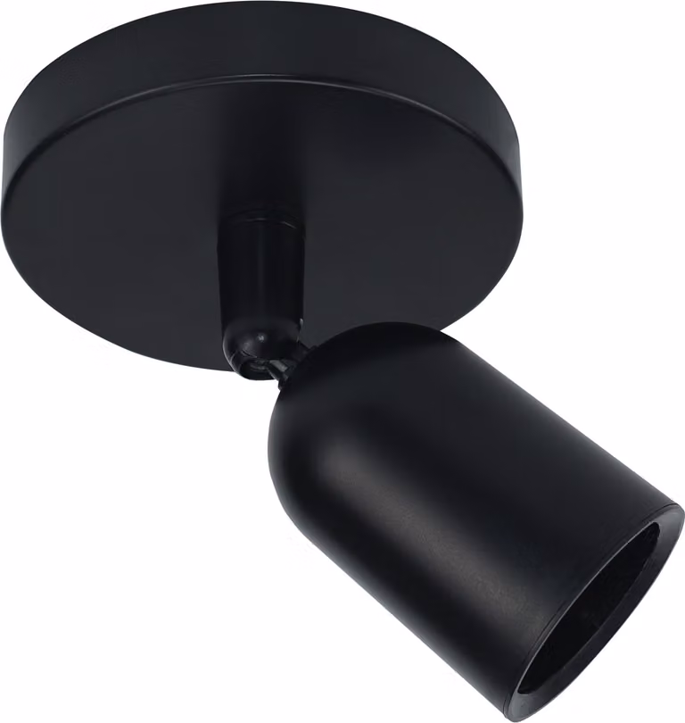Faretto da soffitto nero SOLIS SPOT GU10 SOCKEL 230V IP20 120x145mm