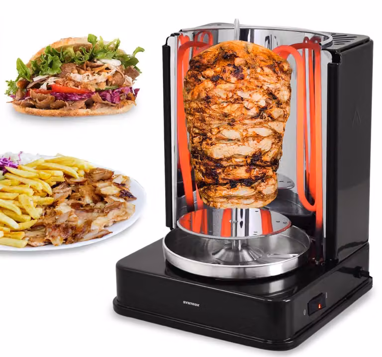 Griglia per pollo Tubsol | Griglia per spiedini | Griglia per kebab | Griglia per gyros | Arrosto rotante