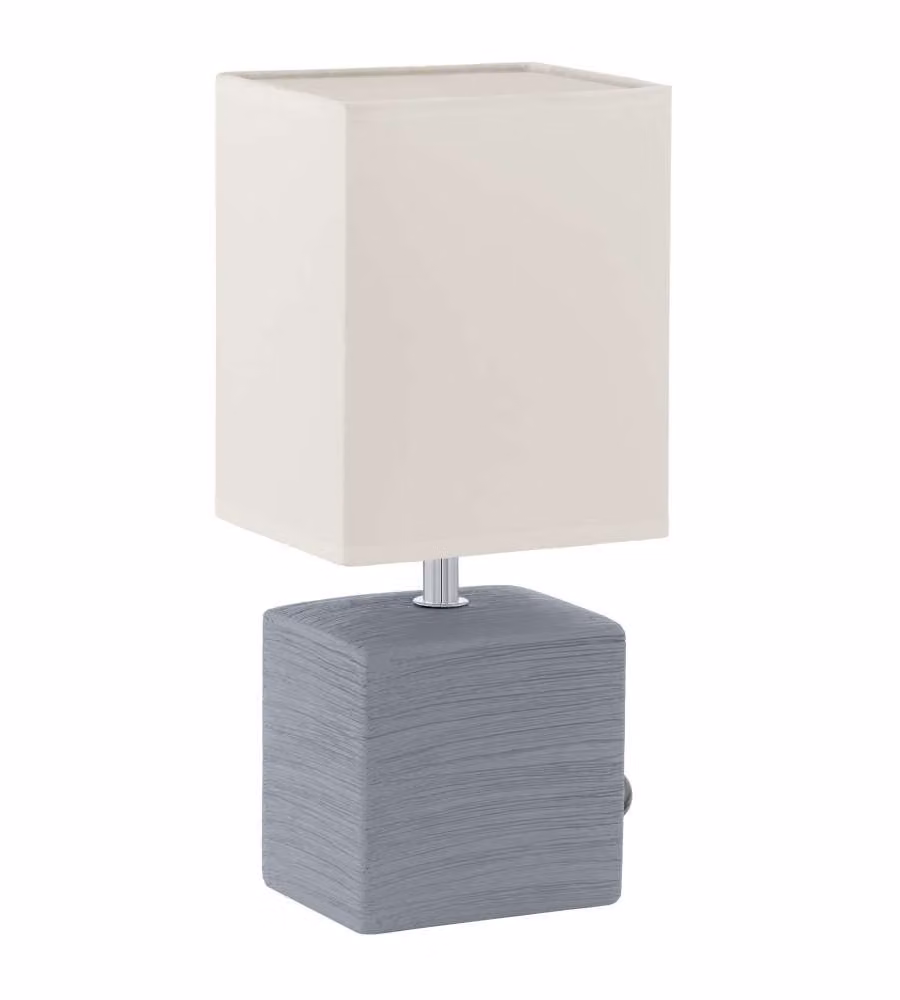 Lampada da tavolo Mataro 1E14 Grigio 10,5 x 30 H cm