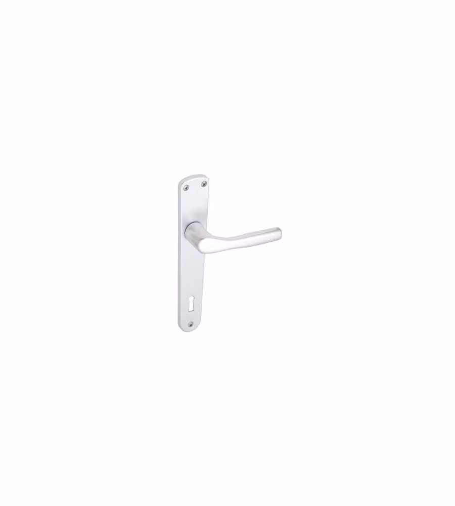 Maniglia Bica Argento Con Placca Patent