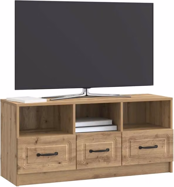 Mobile TV | Armadietto TV | Mobile Porta TV con cassetto Rovere Artigianale 102 x 34,5 x 47 cm