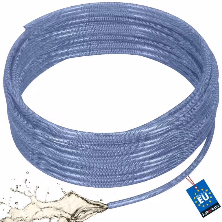 KOTARBAU® Tubo Aria Compressa ø 8 mm / 3 mm Tubo Acqua 50 m Tubo Trasparente Flessibile PVC Blu