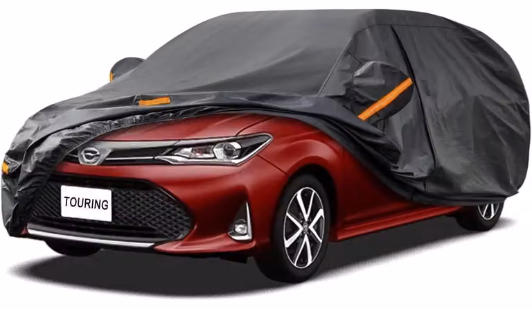 Copertura per auto impermeabile e traspirante, compatibile con Toyota Corolla Touring Sports dal 2018 al 2025, con 7 strati e copertura completa, colore nero