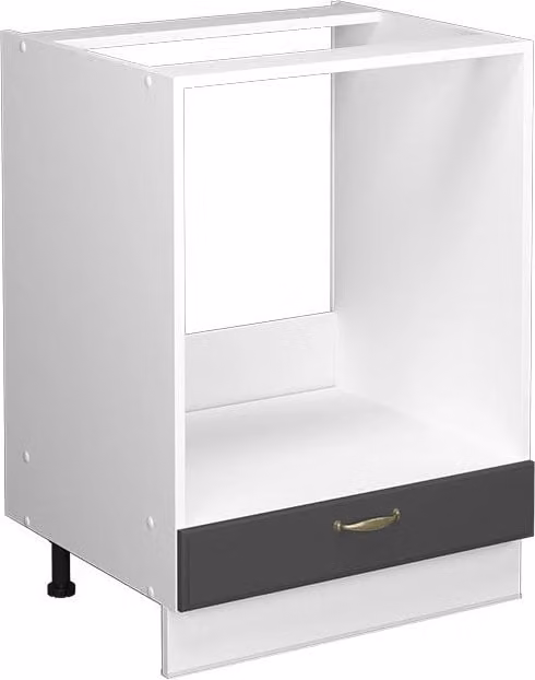 Mobile per forno da incasso Vicco Fame-Line Antracite-oro/Bianco L: 60 cm
