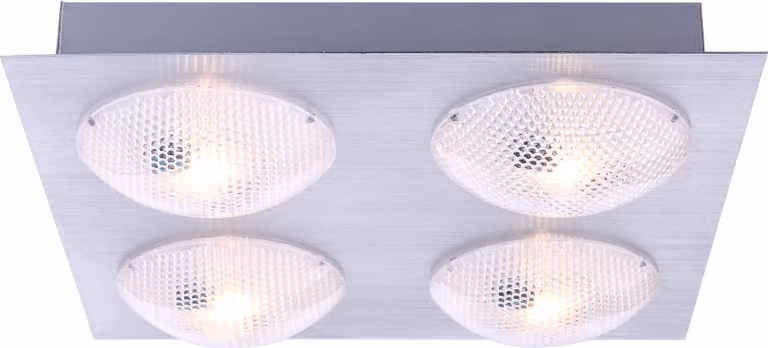 Lampada a sospensione Globo, modello Dl, alluminio, 4 luci, codice prodotto 56184-4D